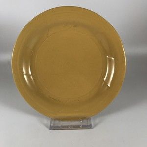 Crestware Yellow Bread Plate Ceramic